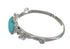 Sterling Silver Turquoise Heart Flower Ring Size 5-3/4 RX62186